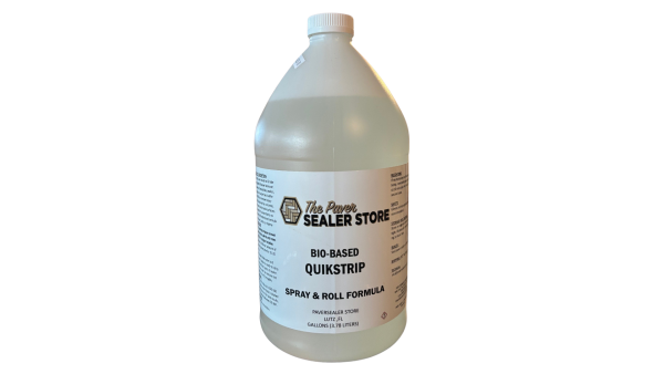 Paver sealer and coating stripper used during hardscape restoration
