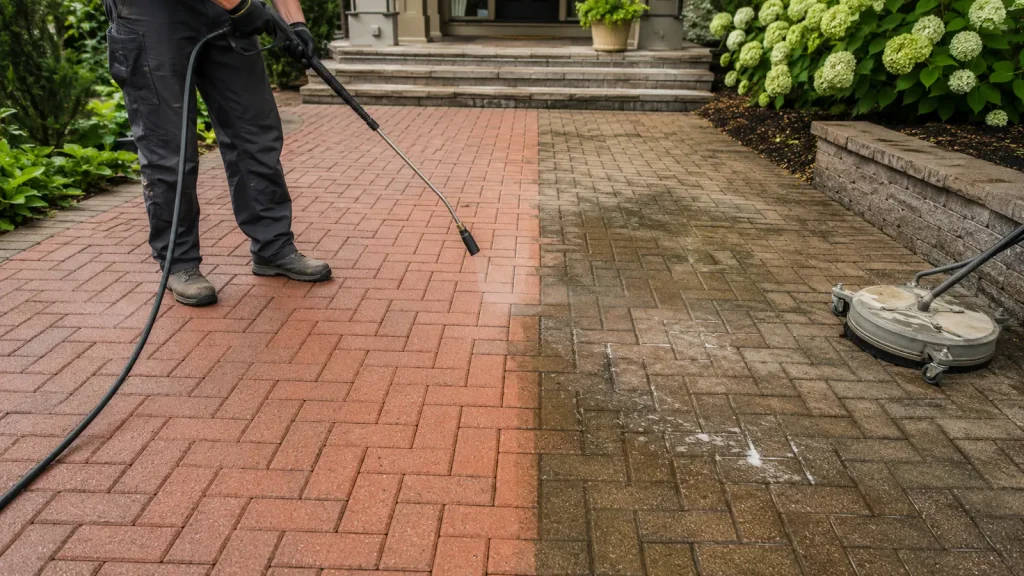 Ultra Seal Ultimate Surface Prep 3 Professional cleaner used to prepare brick pavers before sealing