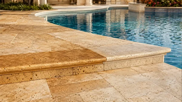 Ultra Seal Enhancing Impregnating Stone Sealer 9 Color enhancing stone sealer used on travertine pool coping